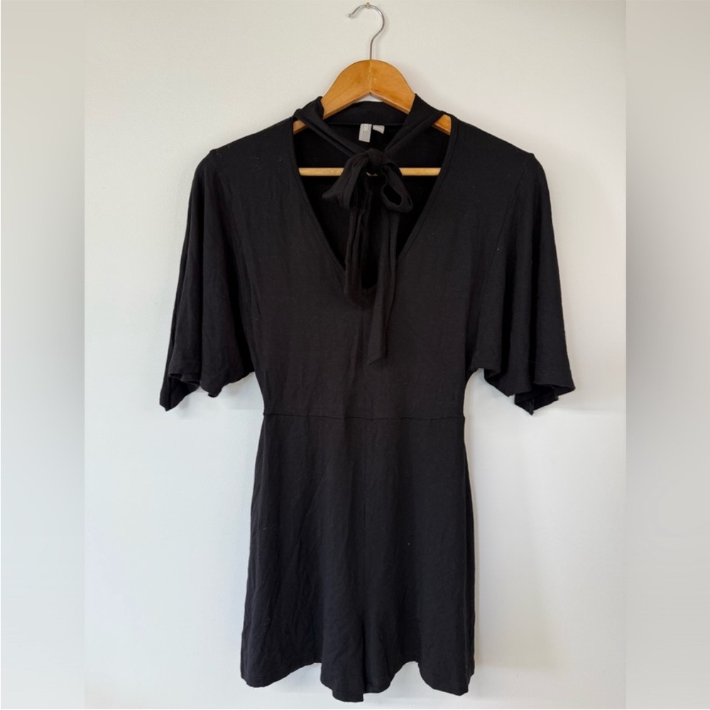 ASOS|4|Black Tie-Back Romper
